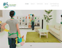 Tablet Screenshot of calgarytrustedcleaners.com